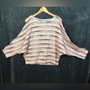 Anthropologie Cold-Shoulder Knit Top Size Medium NWT